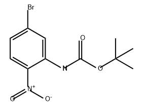 Carbamic acid, N-(5-bromo-2-nitrophenyl)-, 1,1-dimethylethyl ester Struktur