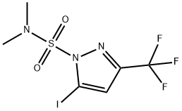 1H-Pyrazole-1-sulfonamide, 5-iodo-N,N-dimethyl-3-(trifluoromethyl)- Struktur