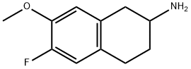 2-Naphthalenamine, 6-fluoro-1,2,3,4-tetrahydro-7-methoxy- Struktur