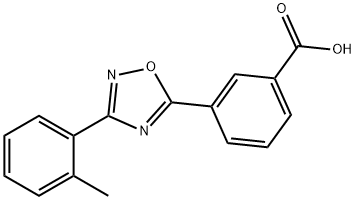 Benzoic acid, 3-[3-(2-methylphenyl)-1,2,4-oxadiazol-5-yl]- Struktur