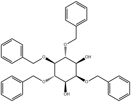 myo-Inositol, 2,4,5,6-tetrakis-O-(phenylmethyl)- Struktur