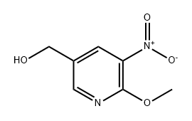 3-Pyridinemethanol, 6-methoxy-5-nitro- Struktur