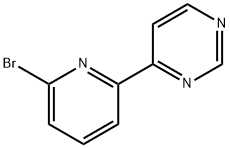 Pyrimidine, 4-(6-bromo-2-pyridinyl)- Struktur