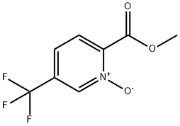 2-Pyridinecarboxylic acid, 5-(trifluoromethyl)-, methyl ester, 1-oxide Struktur