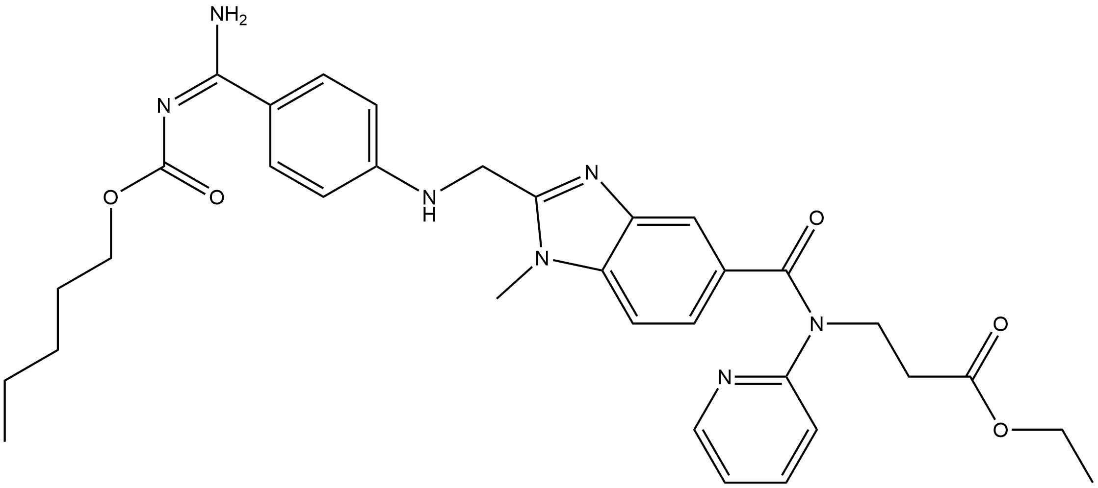 Dabigatran etexilate Impurity S Struktur