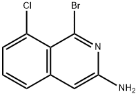 3-Isoquinolinamine, 1-bromo-8-chloro- Struktur