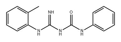 Urea, N-[imino[(2-methylphenyl)amino]methyl]-N'-phenyl- Struktur