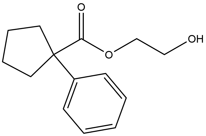 2-Hydroxyethyl 1-phenylcyclopentanecarboxylate Struktur