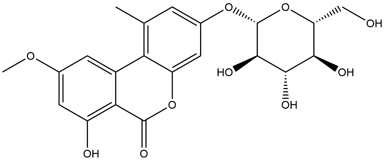 3-O-β-D-Glucopyranosyl Alternariol-9-methyl Ether Struktur