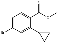 Benzoic acid, 4-bromo-2-cyclopropyl-, methyl ester Struktur