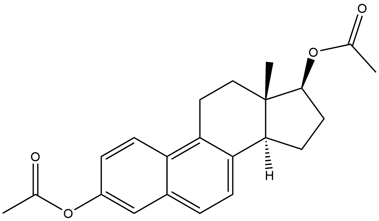 (17Β)-ESTRA-1,3,5(10),6,8-PENTAENE-3,17Β-DIOL DIACETATE, 1423-96-7, 結(jié)構(gòu)式