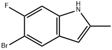 1H-Indole, 5-bromo-6-fluoro-2-methyl- Struktur