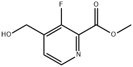 Methyl 3-fluoro-4-(hydroxymethyl)-2-pyridinecarboxylate Struktur