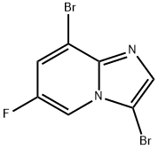 3,8-dibromo-6-fluoroimidazo[1,2-a]pyridine Struktur