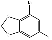 4-Bromo-6-fluoro-benzo[1,3]dioxole Struktur