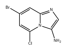 7-bromo-5-chloroimidazo[1,2-a]pyridin-3-amine Struktur