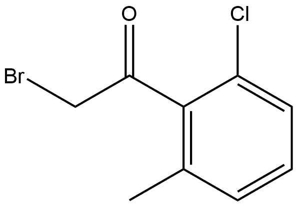 2-Bromo-1-(2-chloro-6-methylphenyl)ethanone Struktur