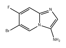 6-bromo-7-fluoroimidazo[1,2-a]pyridin-3-amine Struktur