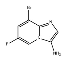 8-bromo-6-fluoroimidazo[1,2-a]pyridin-3-amine Struktur