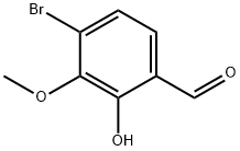 Benzaldehyde, 4-bromo-2-hydroxy-3-methoxy- Struktur