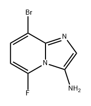 8-bromo-5-fluoroimidazo[1,2-a]pyridin-3-amine Struktur