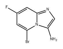 5-bromo-7-fluoroimidazo[1,2-a]pyridin-3-amine Struktur