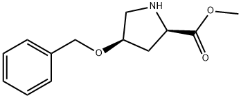 methyl (2R,4R)-4-benzyloxypyrrolidine-2-carboxylate Struktur