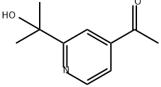 Ethanone, 1-[2-(1-hydroxy-1-methylethyl)-4-pyridinyl]- Struktur