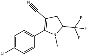 2-(4-chlorop henyl)-4，5-dihydro-1-methyl-5-(trifluoromethyl)-1H-pyr role-3-carbonitrile Struktur