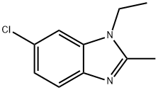 1H-Benzimidazole,6-chloro-1-ethyl-2-methyl-(9CI) Struktur