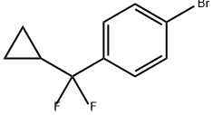 Benzene, 1-bromo-4-(cyclopropyldifluoromethyl)- Struktur