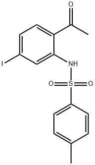 Benzenesulfonamide, N-(2-acetyl-5-iodophenyl)-4-methyl- Struktur