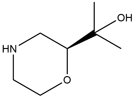 2-Morpholinemethanol,α,α-dimethyl-, (2S)- Struktur