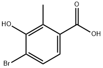 Benzoic acid, 4-bromo-3-hydroxy-2-methyl- Struktur