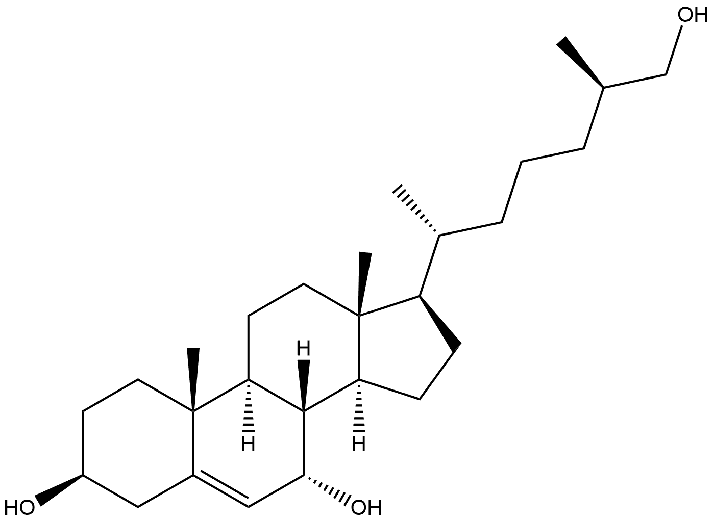 (3β,α,25R)-Cholest-5-ene-3,7,26-triol Struktur