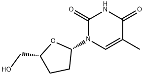 3'-Deoxy-L-thymidine Struktur