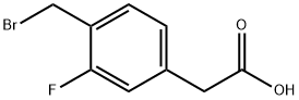 Benzeneacetic acid, 4-(bromomethyl)-3-fluoro- Struktur