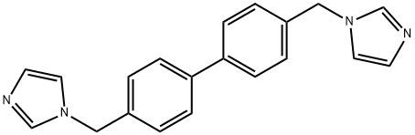 1H-Imidazole, 1,1'-[[1,1'-biphenyl]-4,4'-diylbis(methylene)]bis- Struktur