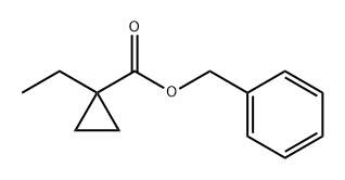 Cyclopropanecarboxylic acid, 1-ethyl-, phenylmethyl ester Struktur