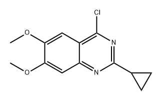 4-chloro-2-cyclopropyl-6,7-dimethoxyquinazoline Struktur