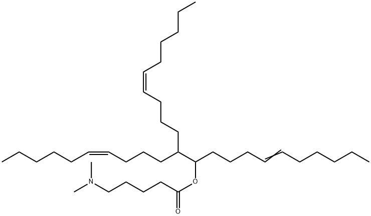 Pentanoic acid, 5-(dimethylamino)-, (6Z)-1,2-di-(4Z)-4-decen-1-yl-6-dodecen-1-yl ester Struktur