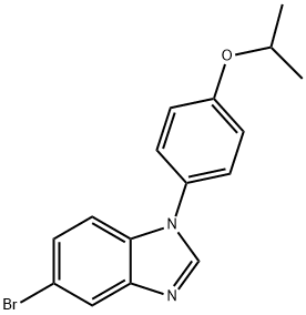 1H-Benzimidazole, 5-bromo-1-[4-(1-methylethoxy)phenyl]- Struktur