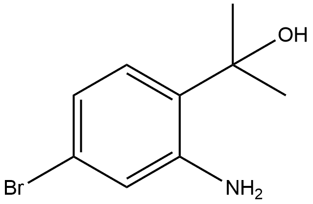 Benzenemethanol, 2-amino-4-bromo-α,α-dimethyl- Struktur