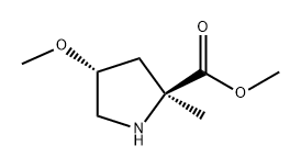 L-Proline, 4-methoxy-2-methyl-, methyl ester, (4R)- Struktur