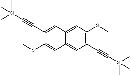 Naphthalene, 2,6-bis(methylthio)-3,7-bis[2-(trimethylsilyl)ethynyl]-