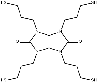 Imidazo[4,5-d]imidazole-2,5(1H,3H)-dione, tetrahydro-1,3,4,6-tetrakis(3-mercaptopropyl)- Struktur