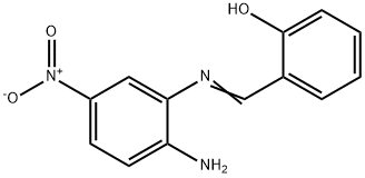 Phenol, 2-[[(2-amino-5-nitrophenyl)imino]methyl]- Struktur