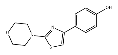 Phenol, 4-[2-(4-morpholinyl)-4-thiazolyl]- Struktur