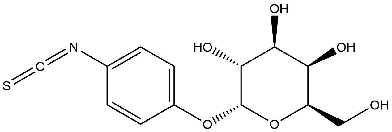 4-Isothiocyanatophenyl α-D-galactopyranoside Struktur