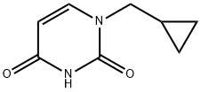 2,4(1H,3H)-Pyrimidinedione, 1-(cyclopropylmethyl)- Struktur